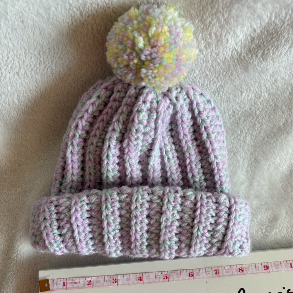 Handmade crochet beanie - kids size